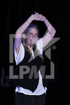 27/07/2022 - Patti Smith during the Concert Patti Smith Quartet, 27th July 2022, Roma Summer Fest 2022,Auditorium Parco della Musica, Rome, Italy - PATTI SMITH QUARTET - CONCERTI - CANTANTI E ARTISTI STRANIERI