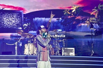 2023-07-23 - The band of Pinguini Tattici Nucleari perform during the live concert on July 23, 2023 at Stadio Olimpico in Rome, Italy - PINGUINI TATTICI NUCLEARI - STADI 2023 - CONCERTS - ITALIAN MUSIC BAND