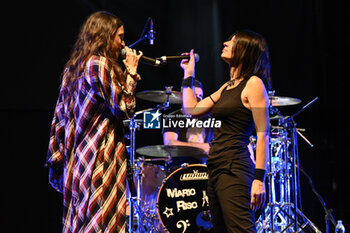 2023-08-08 - Ketty Passa and Eva Poles of Rezophonic during the Live at Parco della Legnara, August 8th 2023, Cerveteri, Italy. - REZOPHONIC - LIVE SUMMER 2023 - CONCERTS - ITALIAN MUSIC BAND