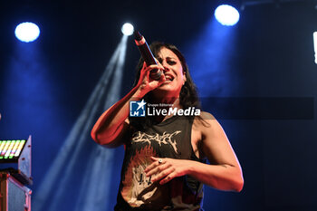 2023-08-08 - Cristina Scabbia of Rezophonic during the Live at Parco della Legnara, August 8th 2023, Cerveteri, Italy. - REZOPHONIC - LIVE SUMMER 2023 - CONCERTS - ITALIAN MUSIC BAND