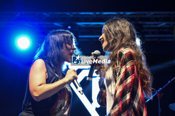 2023-08-08 - Cristina Scabbia and Ketty Passa of Rezophonic during the Live at Parco della Legnara, August 8th 2023, Cerveteri, Italy. - REZOPHONIC - LIVE SUMMER 2023 - CONCERTS - ITALIAN MUSIC BAND