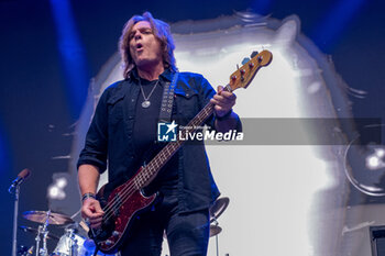 2023-07-06 - John Leven of the Swedish band of Europe, during their live performs on July 6, 2023 in Ferrara, Italy. - EUROPE - SUMMER TOUR 2023 - CONCERTS - MUSIC BAND