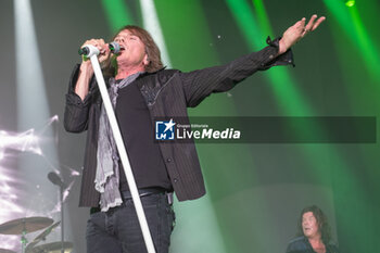 2023-07-06 - Joey Tempest, pseudonym of Rolf Magnus Joakim Larsson of the Swedish band of Europe, during their live performs on July 6, 2023 in Ferrara, Italy. - EUROPE - SUMMER TOUR 2023 - CONCERTS - MUSIC BAND
