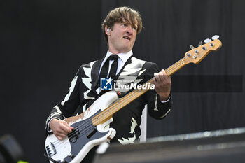 2023-07-16 - Johan And Only of The Hives Live at Rock in Roma 2023, at Ippodromo delle Capannelle, July 16th 2023 Rome, Italy - THE HIVES -  EUROPEAN TOUR 2023 - CONCERTS - MUSIC BAND