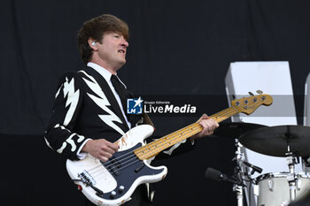 2023-07-16 - Johan And Only of The Hives Live at Rock in Roma 2023, at Ippodromo delle Capannelle, July 16th 2023 Rome, Italy - THE HIVES -  EUROPEAN TOUR 2023 - CONCERTS - MUSIC BAND
