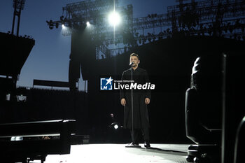 2023-07-11 - Italian singer Tiziano Ferro performing on stage during his italian tournee. Bologna, Italy, July 11, 2023, Dall’Ara Stadium - Photo: Michele Nucci - TIZIANO FERRO IN CONCERTO - CONCERTS - ITALIAN SINGER AND ARTIST