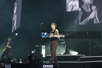 2023-10-09 - Britain singer Luis Tomlinson performing on stage during his “Faith in the future world tour 2023” in Bologna, Italy, October 9, 2023 at Unipol Arena - photo: Michele Nucci - LUIS TOMLINSON - “FAITH IN THE FUTURE 2023 TOUR”. - CONCERTS - SINGER AND ARTIST