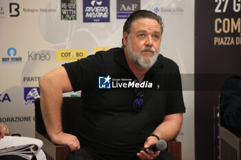 2023-06-26 - New Zealander actor Russell Crowe during the press conference to present his only Italian concert of the “Indoor Garden Party” in which the actor and the organizer 