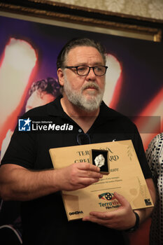 2023-06-26 - New Zealander actor Russell Crowe during the press conference to present his only Italian concert of the “Indoor Garden Party” in which the actor and the organizer 