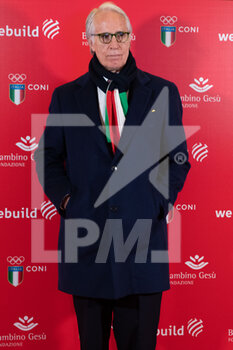 28/01/2023 - Giovanni Malago, president of CONI - RED CARPET OF CONCERTO SOLIDALE  - RAPPRESENTAZIONI - SPETTACOLI