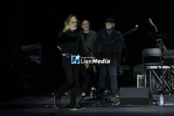 13/09/2024 - Franz Di Cioccio of Premiata Forneria Marconi (PFM) band performing live in concert at Auditorium Parco della Musica - 'PFM canta De Andre Anniversary' Tour - PFM CANTA DE ANDRE' ANNIVERSARY - CONCERTI - BAND ITALIANE