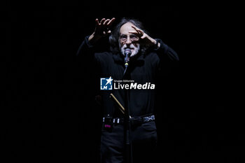 13/09/2024 - Franz Di Cioccio of Premiata Forneria Marconi (PFM) band performing live in concert at Auditorium Parco della Musica - 'PFM canta De Andre Anniversary' Tour - PFM CANTA DE ANDRE' ANNIVERSARY - CONCERTI - BAND ITALIANE