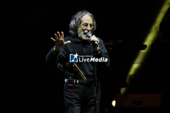 13/09/2024 - Franz Di Cioccio of Premiata Forneria Marconi (PFM) band performing live in concert at Auditorium Parco della Musica - 'PFM canta De Andre Anniversary' Tour - PFM CANTA DE ANDRE' ANNIVERSARY - CONCERTI - BAND ITALIANE