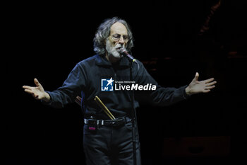 13/09/2024 - Franz Di Cioccio of Premiata Forneria Marconi (PFM) band performing live in concert at Auditorium Parco della Musica - 'PFM canta De Andre Anniversary' Tour - PFM CANTA DE ANDRE' ANNIVERSARY - CONCERTI - BAND ITALIANE