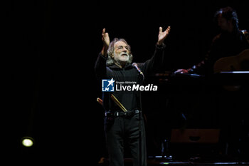 13/09/2024 - Franz Di Cioccio of Premiata Forneria Marconi (PFM) band performing live in concert at Auditorium Parco della Musica - 'PFM canta De Andre Anniversary' Tour - PFM CANTA DE ANDRE' ANNIVERSARY - CONCERTI - BAND ITALIANE