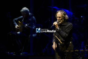 13/09/2024 - Franz Di Cioccio of Premiata Forneria Marconi (PFM) band performing live in concert at Auditorium Parco della Musica - 'PFM canta De Andre Anniversary' Tour - PFM CANTA DE ANDRE' ANNIVERSARY - CONCERTI - BAND ITALIANE