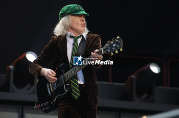 2024-05-25 - Australian heavy metal and rock ’n roll legend band Ac/Dc (guitarist Angus Young and singer Brian Johnson) performing on stage during their “Pwr/up Tour at RCF Arena in Reggio Emilia, Italy, May 25, 2024 - photo Michele Nucci - AC/DC PWR UP TOUR - CONCERTS - MUSIC BAND