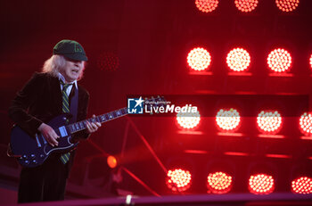 2024-05-25 - Australian heavy metal and rock ’n roll legend band Ac/Dc (guitarist Angus Young and singer Brian Johnson) performing on stage during their “Pwr/up Tour at RCF Arena in Reggio Emilia, Italy, May 25, 2024 - photo Michele Nucci - AC/DC PWR UP TOUR - CONCERTS - MUSIC BAND