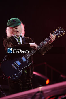 2024-05-25 - Australian heavy metal and rock ’n roll legend band Ac/Dc (guitarist Angus Young and singer Brian Johnson) performing on stage during their “Pwr/up Tour at RCF Arena in Reggio Emilia, Italy, May 25, 2024 - photo Michele Nucci - AC/DC PWR UP TOUR - CONCERTS - MUSIC BAND