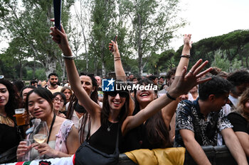 01/07/2024 - Fans of The Libertines performs during Tour 2024 at Villa Ada Estate 2024, on July 1, 2024 in Rome, Italy. - THE LIBERTINES TOUR 2024 - CONCERTI - BAND STRANIERE