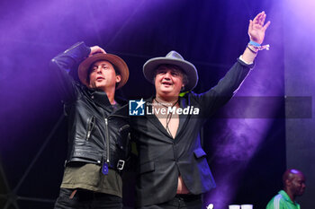 01/07/2024 - Carl Barat and Pete Doherty of The Libertines performs during Tour 2024 at Villa Ada Estate 2024, on July 1, 2024 in Rome, Italy. - THE LIBERTINES TOUR 2024 - CONCERTI - BAND STRANIERE