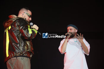2024-01-13 - Italian singers Coez and Frah Quintale performing on stage during their Lovebars tour 2024 at Unipol Arena, Bologna, Italy, January 13, 2024 - photo: Michele Nucci - COEZ & FRAH QUINTALE - LOVEBARS TOUR 2024 - CONCERTS - ITALIAN SINGER AND ARTIST