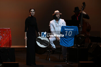 2024-05-18 - Cosimo Damiano Damato and Simona Molinari during the concert El Pelusa y la Negra on 18 May 2024 at the Auditorium Parco della Musica, in Rome, Italy. - MOLINARI E DAMATO ''EL PELUSA Y LA NEGRA'' - CONCERTS - ITALIAN SINGER AND ARTIST