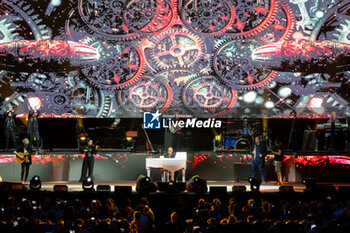 2024-05-19 - Antonello Venditti pseudonym of Antonio Venditti on a stage at Arena di Verona for his first live performs of his new tour “Notte Prima Degli Esami - 1984-2024 40th Anniversary” on May 19, 2024 in Verona, Italy. - ANTONELLO VENDITTI - NOTTE PRIMA DEGLI ESAMI - 1984-2024 40TH ANNIVERSARY - CONCERTS - ITALIAN SINGER AND ARTIST