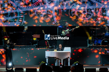 2024-05-19 - Antonello Venditti pseudonym of Antonio Venditti on a stage at Arena di Verona for his first live performs of his new tour “Notte Prima Degli Esami - 1984-2024 40th Anniversary” on May 19, 2024 in Verona, Italy. - ANTONELLO VENDITTI - NOTTE PRIMA DEGLI ESAMI - 1984-2024 40TH ANNIVERSARY - CONCERTS - ITALIAN SINGER AND ARTIST