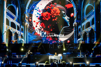 2024-05-19 - Antonello Venditti pseudonym of Antonio Venditti on a stage at Arena di Verona for his first live performs of his new tour “Notte Prima Degli Esami - 1984-2024 40th Anniversary” on May 19, 2024 in Verona, Italy. - ANTONELLO VENDITTI - NOTTE PRIMA DEGLI ESAMI - 1984-2024 40TH ANNIVERSARY - CONCERTS - ITALIAN SINGER AND ARTIST