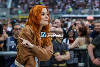 2024-06-08 - Veronica Scopelliti known professionally as Noemi attends as a guest during Vasco Live 2024 at  San Siro Stadium on June 08, 2024 in Milan, Italy - VASCO ROSSI - VASCO LIVE 2024 - CONCERTS - ITALIAN SINGER AND ARTIST