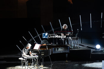 2024-06-06 - Fabio Valdemarin (piano), Marco Zanoni (keyboards) during the the Ornella Vanoni Senza Fine Tour Concert at Terme di Caracalla in Rome, Italy, on june 06, 2024 - ORNELLA VANONI - SENZA FINE TOUR - CONCERTS - ITALIAN SINGER AND ARTIST