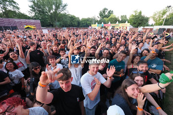 2024-07-04 - Italians rappers Salmo and Noyz Narcos on stage during the Hellrsaisers tour, Sequoie Music Park, Bologna, Italy, July 04, 2024 - SALMO & NOYZ NARCOS - HELLRAISERS LIVE - CONCERTS - ITALIAN SINGER AND ARTIST