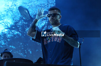 2024-07-04 - Italians rappers Salmo and Noyz Narcos on stage during the Hellrsaisers tour, Sequoie Music Park, Bologna, Italy, July 04, 2024 - SALMO & NOYZ NARCOS - HELLRAISERS LIVE - CONCERTS - ITALIAN SINGER AND ARTIST