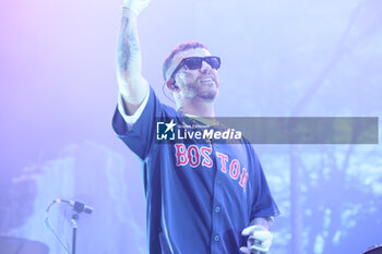 2024-07-04 - Italians rappers Salmo and Noyz Narcos on stage during the Hellrsaisers tour, Sequoie Music Park, Bologna, Italy, July 04, 2024 - SALMO & NOYZ NARCOS - HELLRAISERS LIVE - CONCERTS - ITALIAN SINGER AND ARTIST