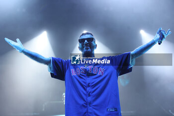 2024-07-04 - Italians rappers Salmo and Noyz Narcos on stage during the Hellrsaisers tour, Sequoie Music Park, Bologna, Italy, July 04, 2024 - SALMO & NOYZ NARCOS - HELLRAISERS LIVE - CONCERTS - ITALIAN SINGER AND ARTIST