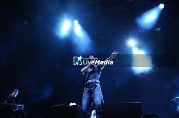 2024-07-19 - Italian-aegyptian singer Mahmood performing on stage during his summer tour at Sequoie Music Park - Bologna, Italy, July 19, 2024 - MAHMOOD 2024 SUMMER TOUR - CONCERTS - ITALIAN SINGER AND ARTIST