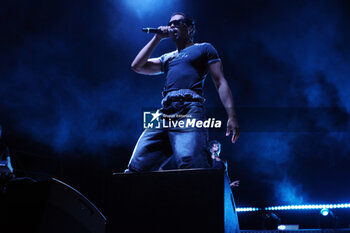 2024-07-19 - Italian-aegyptian singer Mahmood performing on stage during his summer tour at Sequoie Music Park - Bologna, Italy, July 19, 2024 - MAHMOOD 2024 SUMMER TOUR - CONCERTS - ITALIAN SINGER AND ARTIST