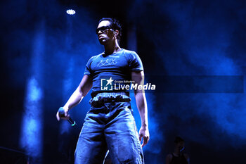 2024-07-19 - Italian-aegyptian singer Mahmood performing on stage during his summer tour at Sequoie Music Park - Bologna, Italy, July 19, 2024 - MAHMOOD 2024 SUMMER TOUR - CONCERTS - ITALIAN SINGER AND ARTIST