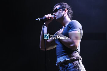 2024-07-19 - Italian-aegyptian singer Mahmood performing on stage during his summer tour at Sequoie Music Park - Bologna, Italy, July 19, 2024 - MAHMOOD 2024 SUMMER TOUR - CONCERTS - ITALIAN SINGER AND ARTIST