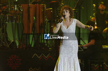 11/11/2024 - Italian singer Fiorella Mannoia on stage at Teatro Europauditorium during her tour in theaters. Bologna, November 11, 2024 - photo Michele Nucci - FIORELLA MANNOIA LIVE NEI TEATRI 2024 - SHOW - ARTISTI ITALIANI