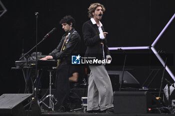 2024-05-01 - Santi Francesi during the May Day Concert at the Circus Maximus 2024, 1 May 2024, Rome, Italy. - CONCERTO DEL PRIMO MAGGIO A ROMA - CONCERTS - FESTIVAL