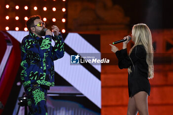 2024-06-11 - Ana Mena and Dargen D’Amico during the TIM Summer Hits at Piazza del Popolo on June 11, 2024 in Rome, Italy. - TIM SUMMER FESTIVAL - CONCERTS - FESTIVAL