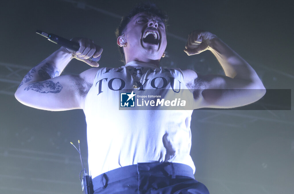 Italian singer Olly during 