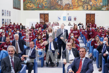2021-10-06 - The Olympic athletes of the Fiamme Oro - ROME: CELEBRATION OF THE OLYMPIC ATHLETES OF THE FIAMME ORO AT THE CONI HALL OF HONOR - NEWS - CHRONICLE