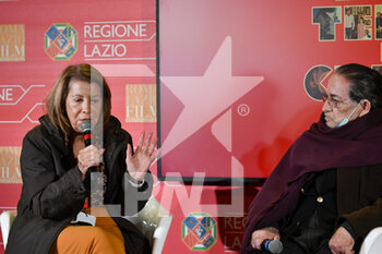 2021-10-15 - Renzo Rossellini and Luciana Burlin during the Press conference for the presentation of Roberto Rossellini International Award at Spazio Roma Lazio Film Commission - Oct 15th 2021 - PRESS CONFERENCE FOR THE PRESENTATION OF ROBERTO ROSSELLINI INTERNATIONAL AWARD - NEWS - CULTURE