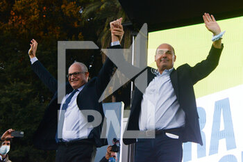 Closing speech of the electoral campaign of the center-left candidate Roberto Gualtieri - NEWS - POLITICS