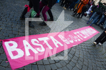 2021-11-27 - Banner - DEMONSTRATION AGAINST VIOLENCE AGAINST WOMEN “NON UNA DI MENO”. - NEWS - SOCIETY