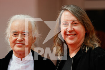2021-09-04 - Jimmy Page and director Bernard MacMahon attend the red carpet of the movie 