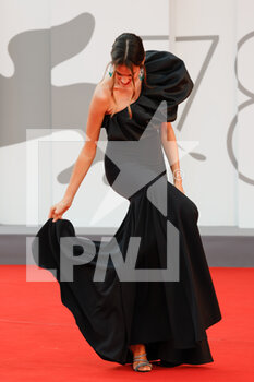 2021-09-10 - Francesca Sofia Novello at red carpet of the movie 